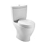 TOTO CST412MF.01 Aquia Dual Flush Elongated Two-Piece Toilet, 1.6GPF & 0.9GPF, Cotton White