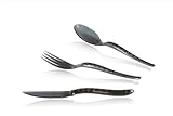 2er Set Grillbesteck aus Kunststoff 'ficelle', Basaltschwarz