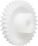 Smallparts Spur Gear, 20 Degree Pressure Angle, Polyoxymethylene, Inch, 24 Pitch