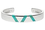 Sterling Silver Faux Turquoise Sterling Silver Bangle