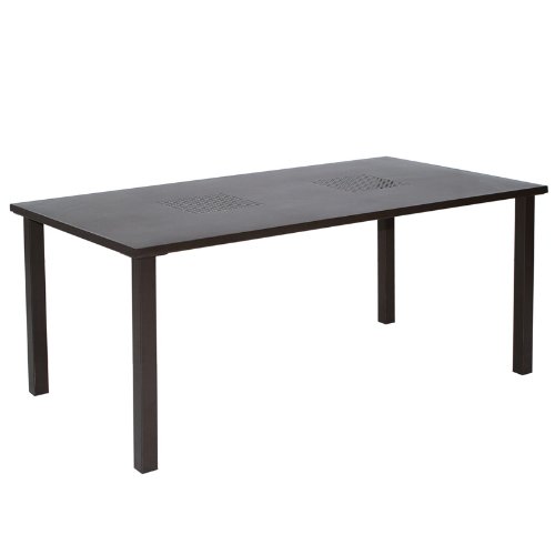 MBM Tisch GRAZIA 160x85cm, Metall + Schmiedeeisen, marone-antik