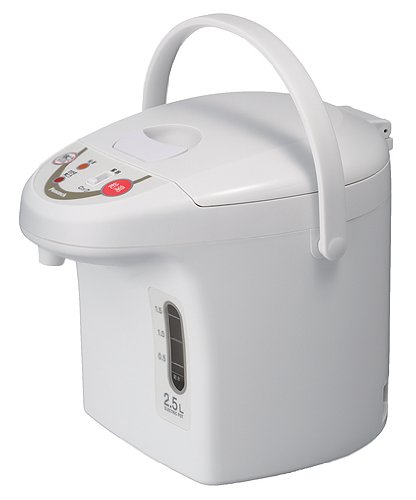 ピーコック 電動給湯ポット(カルキとばし) 2.5L ホワイト WMI-25-W