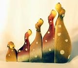 Dog set made in resin in a set of 5 with the tallest standing 160mm (6.5) tall.