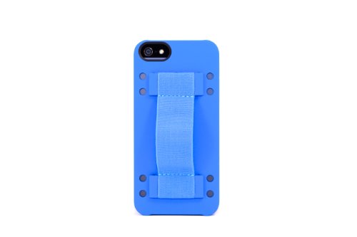 Boostcase Snap Case Bundle With Finger Strap And Kick Stand For Iphone 5/5S/Se - Retail Packaging -Blue (850742003544)