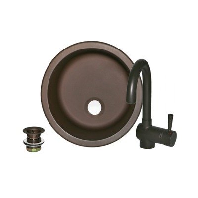 Sinks To Go Round Rubbed Bronze