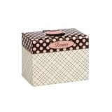 C.R. Gibson 4 by 6-Inch Recipe File Box, Jessie Steele Cherry Cupcakes
