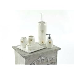 aniba Design Bad SET 6 tlg. Flagler Beach, weiss/muster