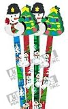 Christmas Pencils with Eraser Toppers Snowman Christmas Trees