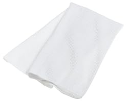 DII Waffle Microfiber Dishtowel, White Set of 2