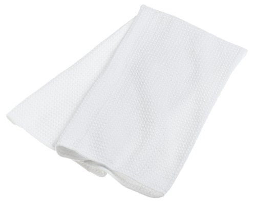 Childrens Toyshop  Kitchen & Housewares : DII Waffle Microfiber Dishtowel, White Set of 2