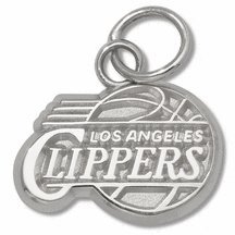 Logoart Los Angeles Clippers 3/8 Sterling Silver Pendant