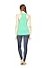 Chi Omega (XO) Sorority | Licensed Greek Flowy Ladies' Racerback Mint Tank Top