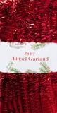 50ft Red Garland Tinsel