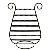 BLACK metal JEWELRY harp Earring RACK stand HOLDER