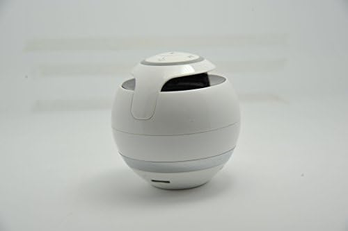 White color - LED Bluetooth 3.0 Stereo Speaker With Mic Radio &amp; MP3 All in One Free SD card included