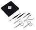Women's Manicure set in Black Suede case with Real Swarovski Crystal by Niegeloh, Solingen