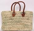 Moroccan Straw Summer Beach / Shopper / Tote Bag