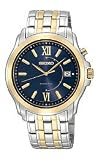 Seiko Kinetic Two-tone Bracelet Black Dial Men's watch #SKA474