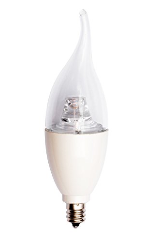 G7 Tonopah LED Candelabra 35W Replacement C37 Flame Tip Light Bulb, Dimmable Warm White Light 2700K 5 Watt 330 Lumen, E12 Base