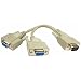 150mm monitor splitter cable (1 x HD15M to 2 x HD15F)