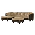 Bastion Sectional Sofa and Ottoman - Tan