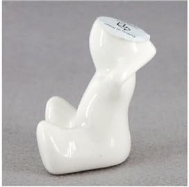 Mini Potted Office Man Shaped DIY Creative Grass Hair Plant Doll (White)