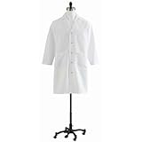 Coat, Lab, Unisex, White, Full Length, 38