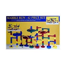 Plastic Marble Run - 62 Piece Kit