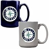 Seattle Mariners - MLB 2pc Ceramic Mug Set - Primary Logo