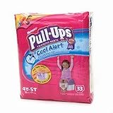 Pull-Ups Training Pants with Wetness Liner for Girls, 4T-5T, Mega Pack