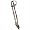 One Ear Headstall With Rawhide Braiding and Star Conchos