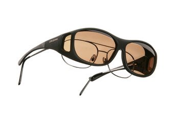 Cocoons Slimline Schwarz mit Bernstein C402A Polarisiert