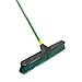 Quickie Bulldozer 24-Inch Multi-Surface Push Broom with Scraper, Green