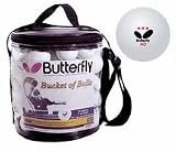 Butterfly Bucket of 3-Star 40mm Table Tennis Balls (72 Count)