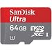 SanDisk 64GB Ultra MicroSDXC Class 10 Memory Card with SD Adapter - Retail Packaging