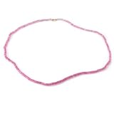 14K Gold 22 Emerald, Ruby or Sapphire Shaded Necklace