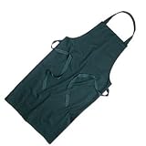 Bib Apron (Black) Polycotton. Size: 28 x 38