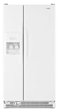 Whirlpool ED2KVEXVQ 21.7 cu. ft. Side by Side Refrigerator with 3 SpillGuard Glass Shelves, Clear Crisper, Adjustable Gallon Door Bins and Dial Controls: White