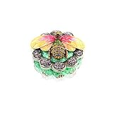 Bumble Bee on Sunflower Jeweled Trinket Box