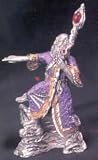 Colorful Diamond-Cut Wizard Figurine