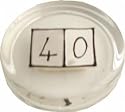 40th birthday gift paperweight
