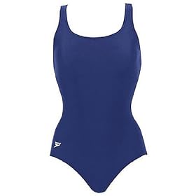 Speedo Aquatic Solid ultraback with shelf bra longline swimsuit