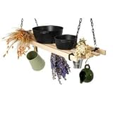 Kitchen Ceiling Pot Rack (Black - 0.6M / 1.11ft)