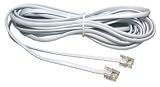 20m ADSL Cable - Premium Quality / Gold Plated Contact Pins / High Speed Internet Broadband / Router or Modem to RJ11 Phone Socket or Microfilter / White /-By HiTech Products