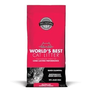 WORLD'S BEST CAT LITTER 391035 Multiple Cat Clumping Litter Formula, 28-Pound