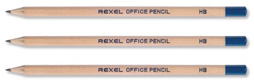 Rexel Office Pencil Natural Wood HB Ref 34253