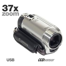 Canon FS10 - Camcorder - widescreen - 1.07 Mpix - optical zoom: 37 x - supported memory: MMC, SD, SDHC - flash card
