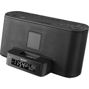 Childrens Toyshop  Toys : Sony Clock with iPod Dock - Black (ICFC1IPBLK)