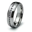 Stainless Steel Ring with CZ (Sizes 8-12)