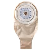 ActiveLife Drainable 12" Pouch with Cut-to-Fit Durahesive Plus Skin Barrier & Tape Collar - Fits 3/4" to 2 1/2" Stoma - Opaque - Box